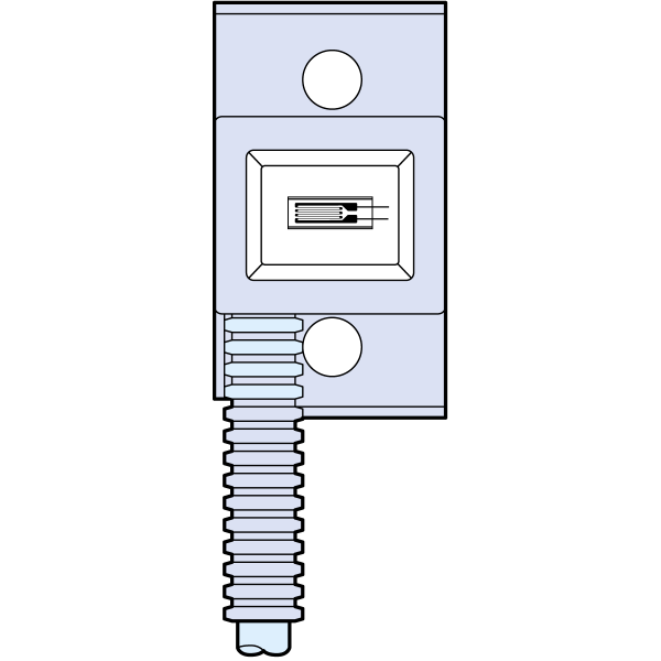 KCH Folien-DMS mit Schutzkapsel Linearstreifen - KCH-5A-1